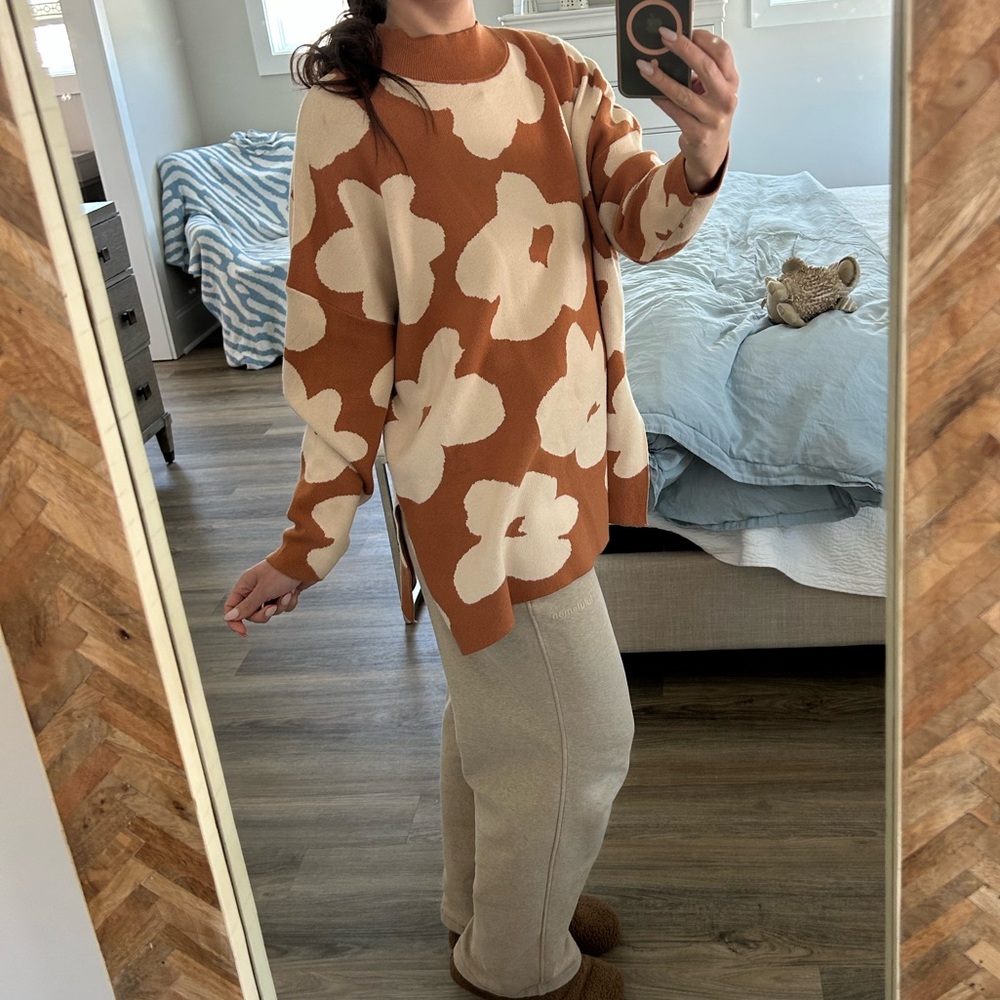 Jodifl oversized daisy turtleneck